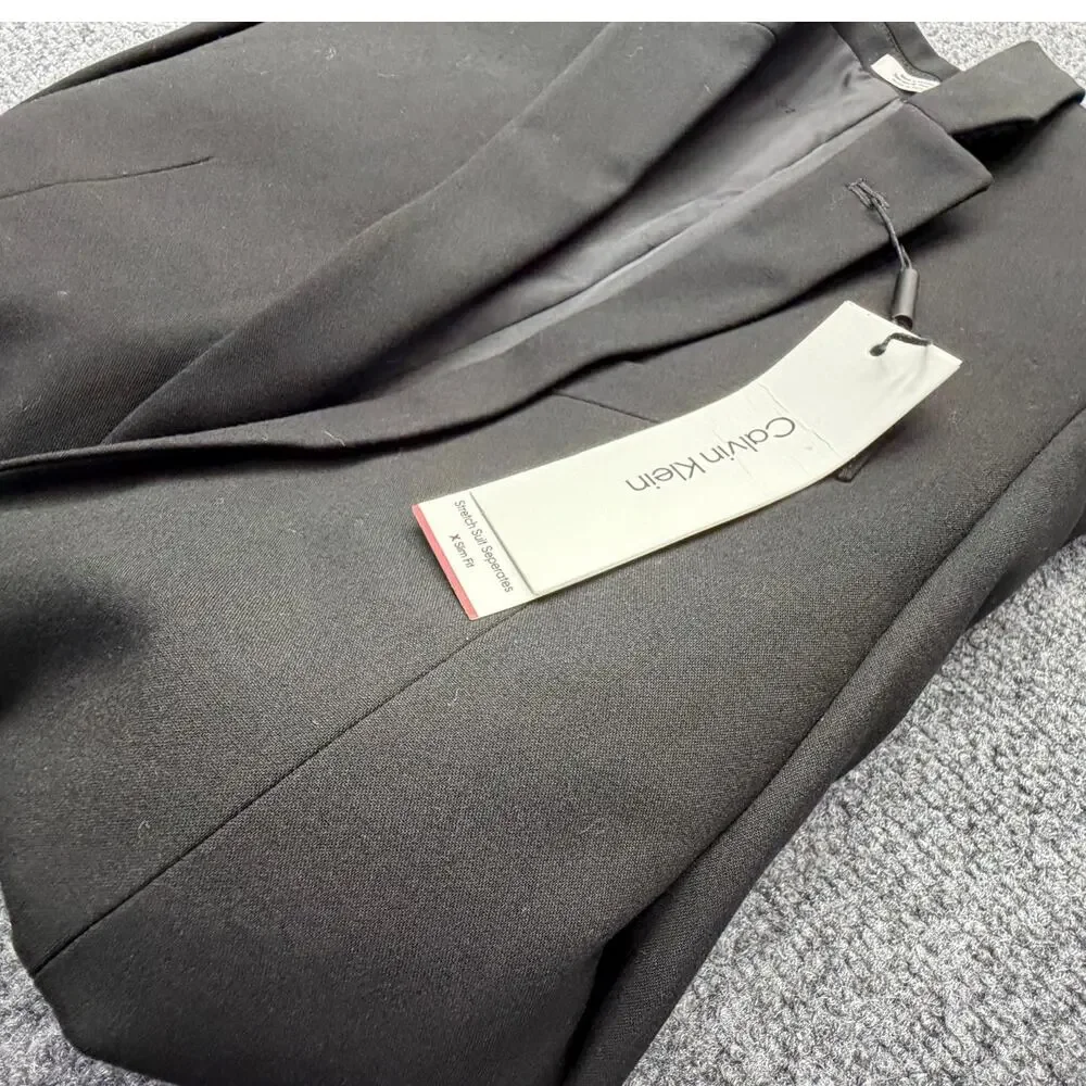 Calvin Klein Boys Size 10 Black X Slim Fit Stretch Suit Blazer NWT NEW